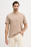 Tommy Hilfiger tricou din bumbac culoarea bej, cu imprimeu, MW0MW41468
