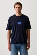 HUGO Blue t-shirt ανδρικό βαμβακερό Nayonix σκούρο μπλε 50554382