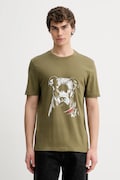 HUGO t-shirt in cotone uomo colore verde 50553779