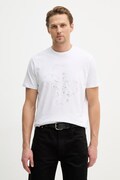 Guess t-shirt bawełniany męski kolor biały z nadrukiem M6RI03 I3Z14