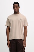 Bavlněné tričko Guess pánské, béžová barva, s aplikací, M6RI25 I3Z14