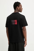 HUGO t-shirt bawełniany Danoto męski kolor czarny z aplikacją 50553144