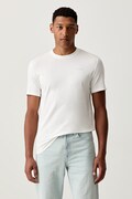 Guess T-shirt męski bawełniany MARZIO beżowy Z6RI17 I3Z14