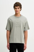 Calvin Klein t-shirt bawełniany męski kolor zielony gładki LV04LE200G