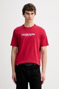 Calvin Klein t-shirt bawełniany męski kolor czerwony z nadrukiem LV04RE820G