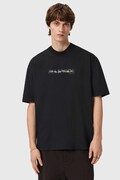 AllSaints t-shirt bawełniany męski kolor czarny z nadrukiem M038PD