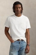 Polo Ralph Lauren t-shirt bawełniany męski kolor beżowy gładki 710977904
