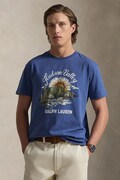 Βαμβακερό μπλουζάκι Polo Ralph Lauren ανδρικά, χρώμα: μπλε, 710P04881