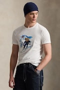 Polo Ralph Lauren t-shirt bawełniany męski kolor biały z nadrukiem 710P07343
