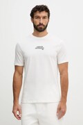Armani Exchange t-shirt bawełniany męski kolor beżowy z aplikacją XM001784 AF10356