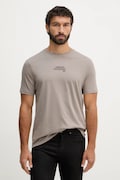 Armani Exchange t-shirt bawełniany męski kolor beżowy z aplikacją XM001784 AF10356