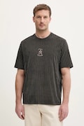 Armani Exchange t-shirt bawełniany męski kolor czarny wzorzysty XM001791 AF10356