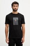 Armani Exchange t-shirt bawełniany męski kolor czarny z nadrukiem XM002214 AF10356