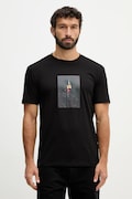 Armani Exchange t-shirt bawełniany męski kolor czarny z nadrukiem XM002214 AF10356