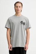 G-Star t-shirt bawełniany męski kolor szary z nadrukiem D26868-C336