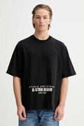 G-Star t-shirt bawełniany męski kolor czarny z nadrukiem D27985-D709