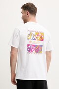 Columbia t-shirt bawełniany CSC męski kolor biały z nadrukiem 2155061