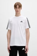 adidas t-shirt bawełniany męski kolor biały z aplikacją JV6784
