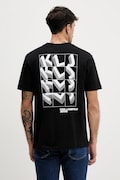 Karl Lagerfeld Jeans t-shirt bawełniany męski kolor czarny z nadrukiem B1M17067