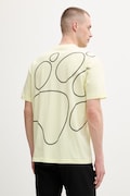 Jack Wolfskin t-shirt treningowy męski bawełniany Celebrate The Paw żółty A65912