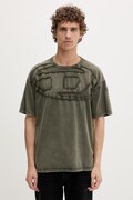 Diesel kratka majica moška bombažna T-BOXT-DEN zelena A19545.0HGBX