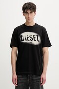 Diesel t-shirt męski bawełniany T-ADJUST-V2 czarny A19971.0QIAM