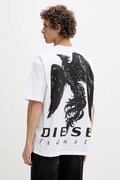 Diesel T-shirt męski bawełniany T-BOGGY-V3 biały A22482.0PLAT