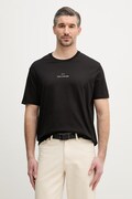 Paul&Shark t-shirt bawełniany męski kolor czarny z nadrukiem 99311008