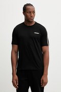 EA7 Emporio Armani t-shirt bawełniany męski kolor czarny z aplikacją AF10375.7M001476