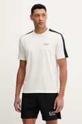 T-shirt προπόνησης EA7 Emporio Armani ανδρικό, χρώμα: μπεζ, AF21787.7M001595