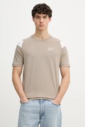 EA7 Emporio Armani T-shirt męski bawełniany brązowy AF10375.7M001624