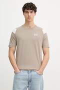 EA7 Emporio Armani T-shirt męski bawełniany brązowy AF10375.7M001624