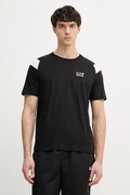 EA7 Emporio Armani T-shirt męski bawełniany czarny AF10375.7M001624