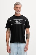 EA7 Emporio Armani T-shirt męski z bawełną czarny AF16548.7M001494