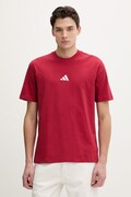 adidas t-shirt bawełniany męski kolor czerwony gładki KC0902