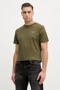 Hackett London t-shirt bawełniany męski kolor zielony z nadrukiem HM5000067