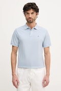 Hackett London polo bawełniane męski kolor niebieski gładki HM5600093