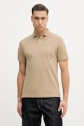 Hackett London polo bawełniane męski kolor brązowy gładki HM5600093
