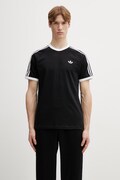 adidas Originals t-shirt bawełniany męski kolor czarny z aplikacją KE3538