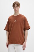 adidas t-shirt bawełniany męski kolor brązowy gładki KE5997