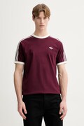 adidas Originals t-shirt bawełniany męski kolor bordowy z aplikacją KQ9639