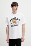Βαμβακερό μπλουζάκι adidas Originals ανδρικό, χρώμα: άσπρο, KS7616