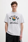 Βαμβακερό μπλουζάκι adidas Originals ανδρικό, χρώμα: γκρι, KS7617
