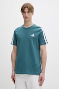 adidas t-shirt bawełniany męski kolor zielony z aplikacją KT0559