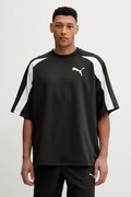 Puma t-shirt Oversized Pique męski kolor czarny wzorzysty 634403