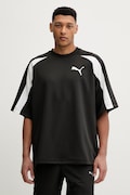 Puma t-shirt Oversized Pique męski kolor czarny wzorzysty 634403