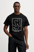 Michael Kors t-shirt bawełniany męski kolor czarny z nadrukiem CR652SY1V2
