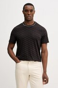 Michael Kors t-shirt męski kolor czarny wzorzysty CR652TGK3W