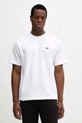 Lacoste t-shirt bawełniany męski kolor biały gładki TH0876