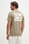 Barbour t-shirt basic męski bawełniany Camber zielony MTS1395